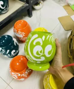 Đèn xông tinh dầu chữ Lộc màu