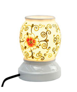 Đèn xông tinh dầu vẽ hoa S3 - Gốm sứ Bát Tràng