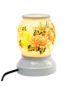 Đèn xông tinh dầu vẽ hoa S4 - Gốm sứ Bát Tràng
