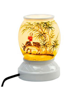 Đèn xông tinh dầu Bát Tràng Vẽ cậu bé chăn trâu