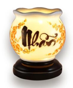 Đèn Xông Tinh Dầu Bát Tràng S1 - Chữ Nhẫn