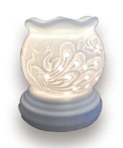 Đèn Xông Tinh Dầu Bát Tràng Size Nhỏ - Chim Công Nổi