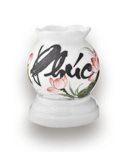 Đèn Xông Tinh Dầu Bát Tràng Size Nhỏ - Chữ Phúc