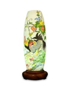 Đèn Xông Tinh Dầu Bát Tràng - Gà Trống -Tiêu Kê- H52cm