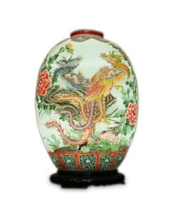 Đèn Xông Tinh Dầu Bát Tràng - Long Phụng Sum Vầy - H60cm