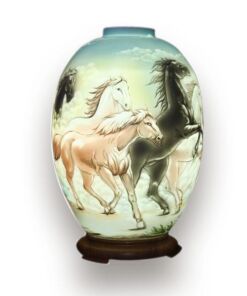 Đèn Xông Tinh Dầu Bát Tràng - Mã Đáo Thành Công - H62cm